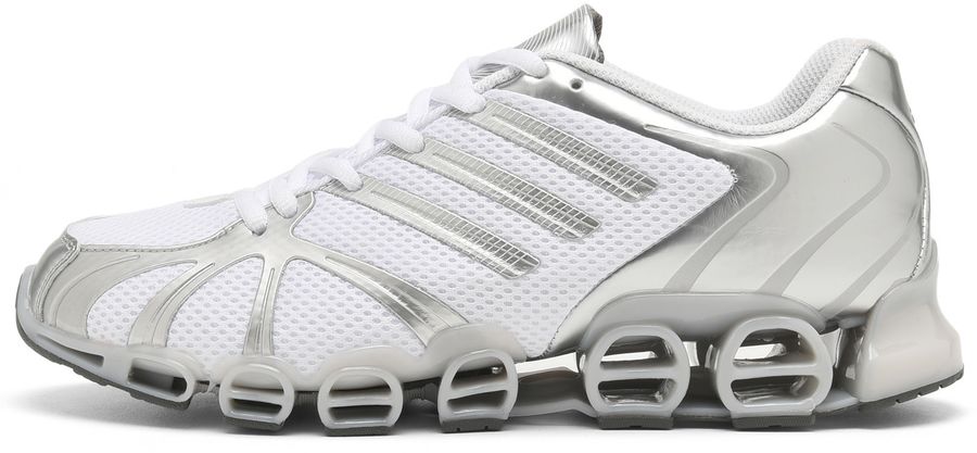 Adidas Mega Ghostride · blancas y plateadas · vista 2