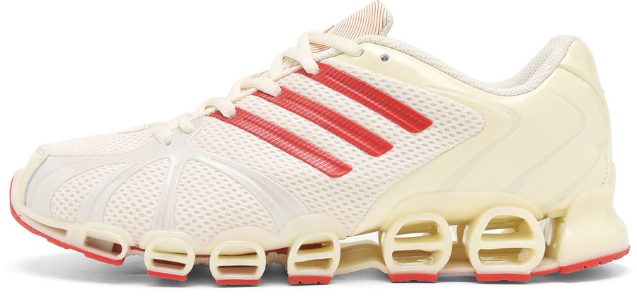 Adidas Mega Ghostride · blancas y rojas · vista 2