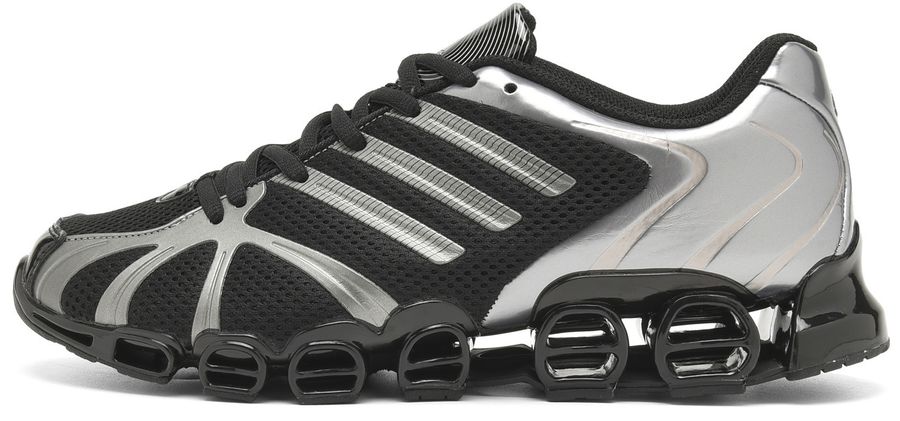 Adidas Mega Ghostride · negras y plateadas · vista 2