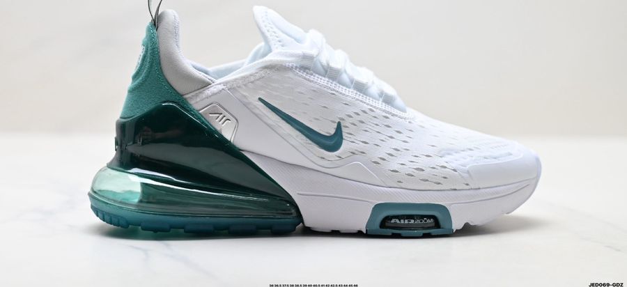 Nike Air Max 270 · blancas y verdes · vista 3