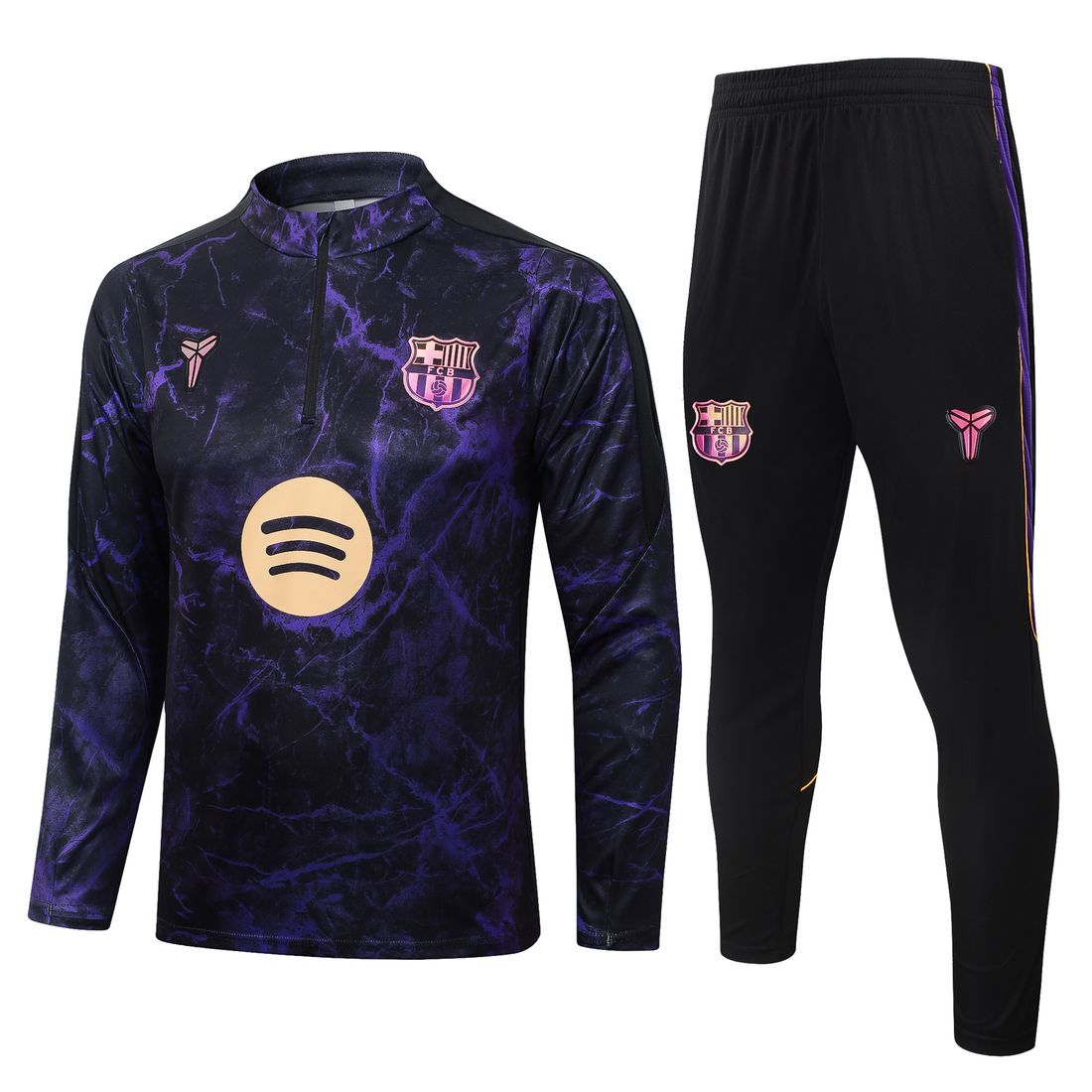 FC Barcelona · Chándal negro y morado estampado