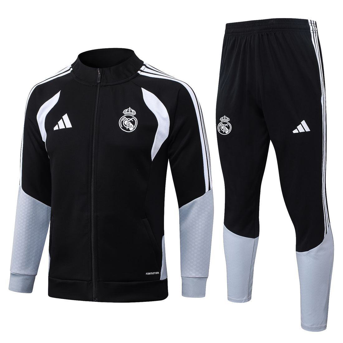 Real Madrid · Chándal negro y blanco