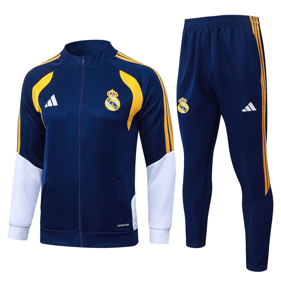 Real Madrid · Chándal azul marino y blanco
