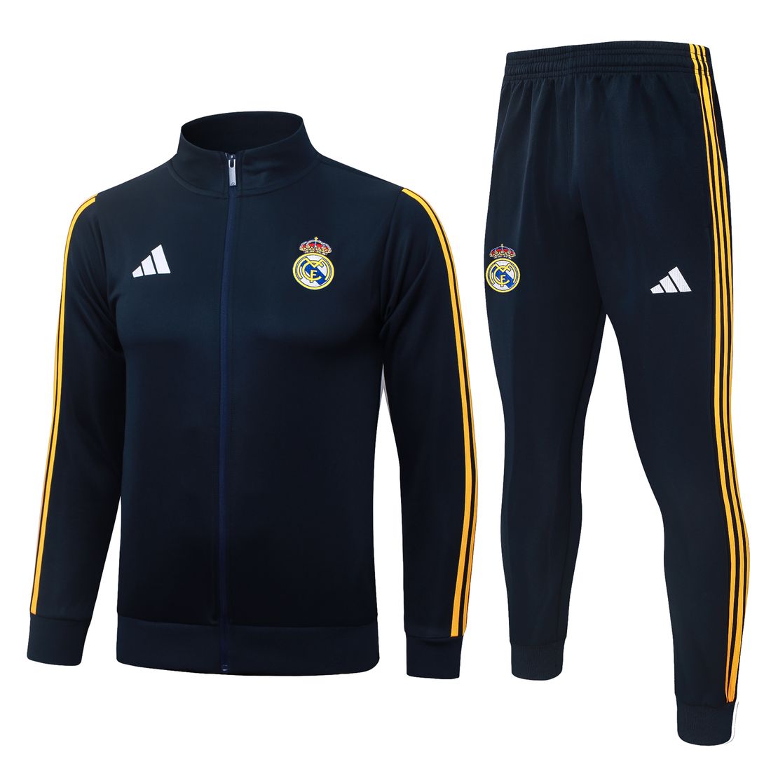Real Madrid · Chándal azul marino y dorado