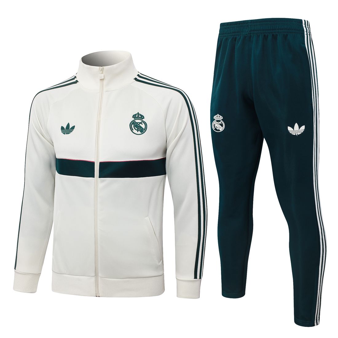 Real Madrid · Chándal blanco y verde